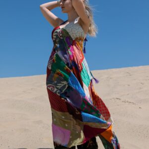 Patchwork maxi ruha