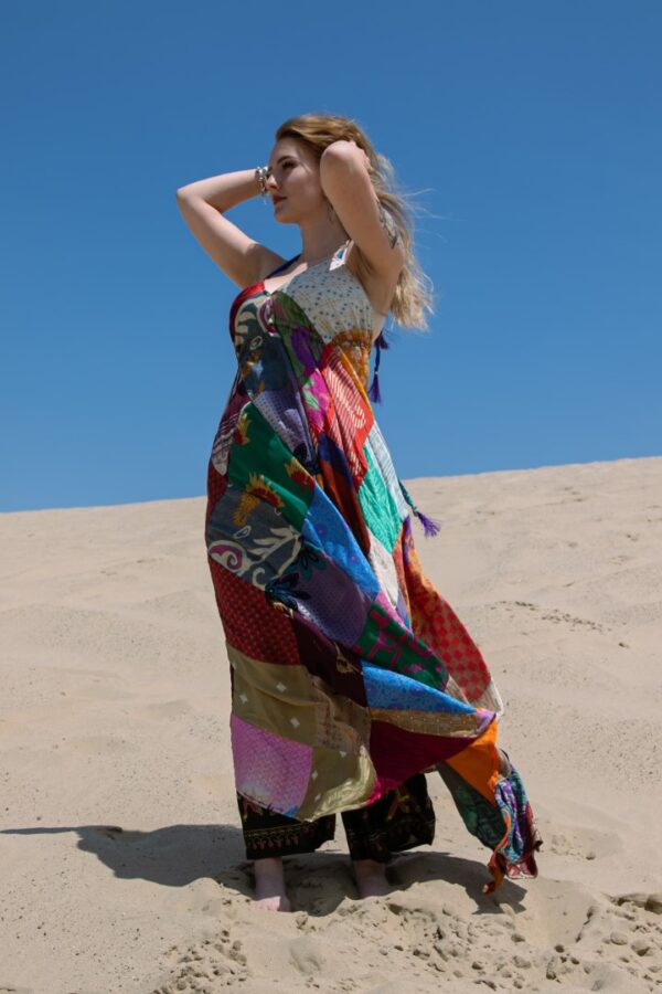 Patchwork maxi ruha