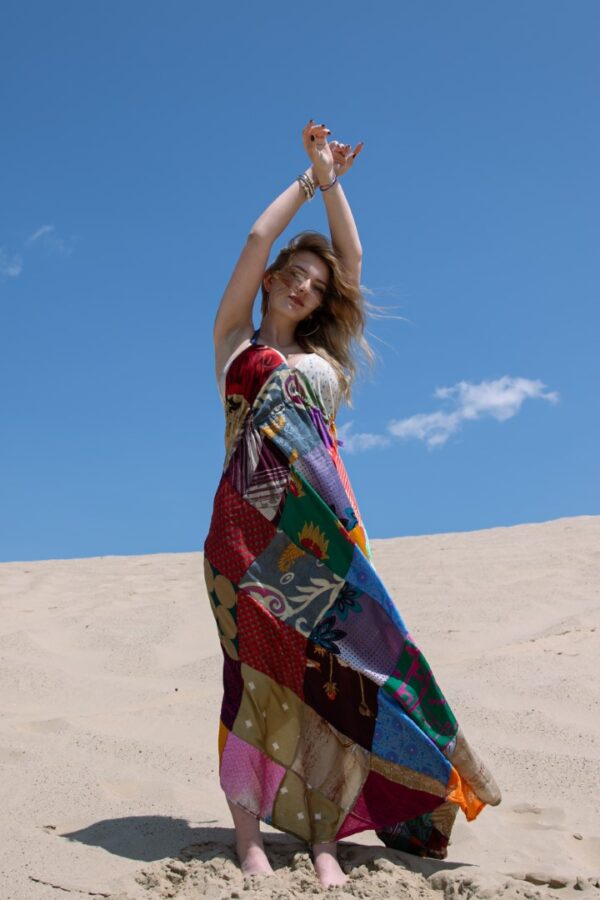 Patchwork maxi ruha - Image 4