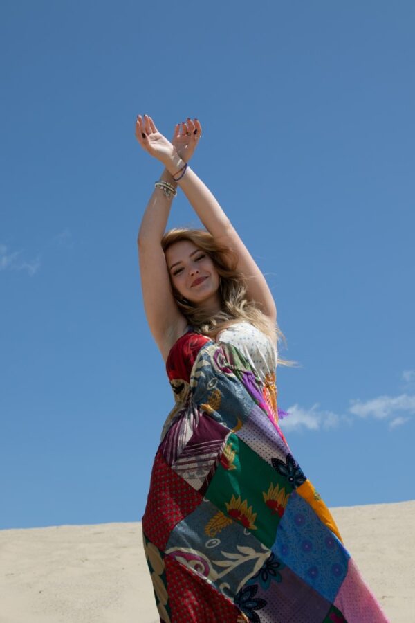 Patchwork maxi ruha - Image 3