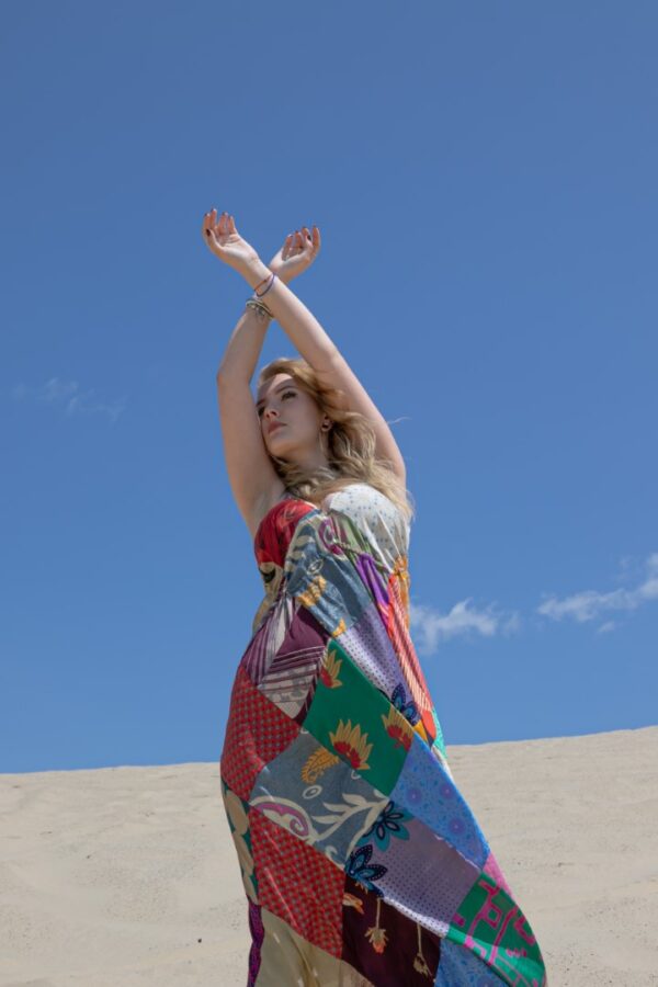 Patchwork maxi ruha - Image 2