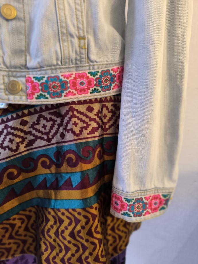 Virágos farmer újrakabát S, M - Image 4