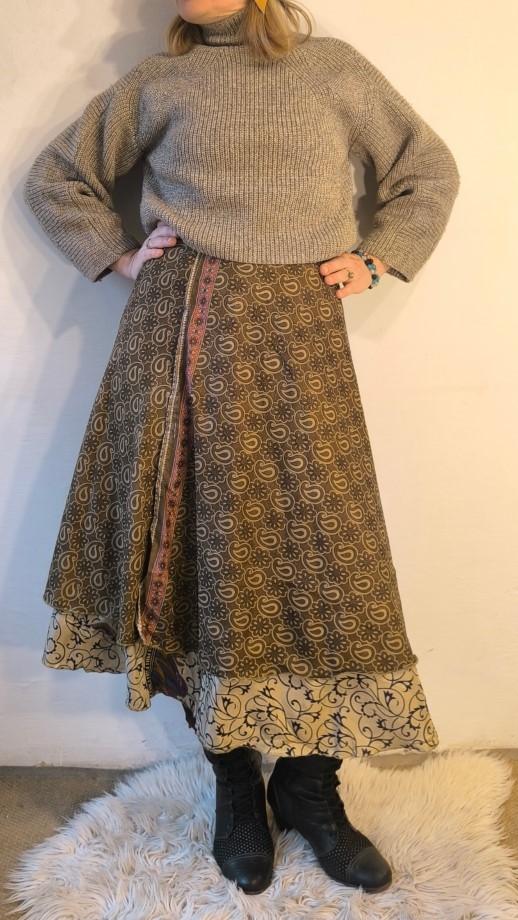 Fák lelke szári lapszoknya - Image 5