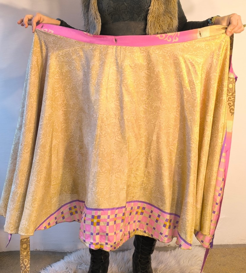 Sivatagi rózsa szári lapszoknya - Image 6