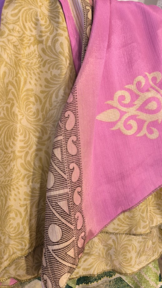 Sivatagi rózsa szári lapszoknya - Image 16