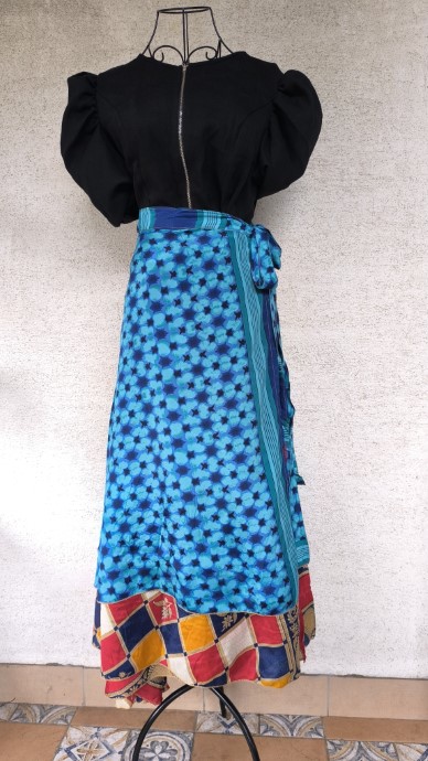 Nefelejcs szári lapszoknya - Image 7