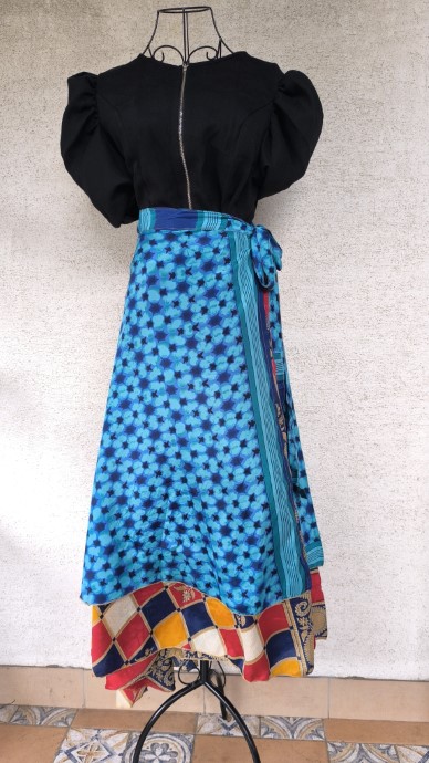 Nefelejcs szári lapszoknya - Image 6