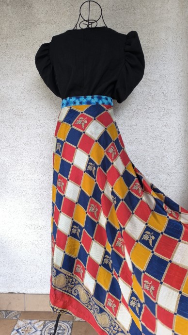 Nefelejcs szári lapszoknya - Image 3