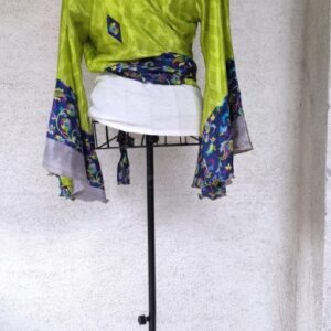 Égi mennyegző átlapolós szári felső