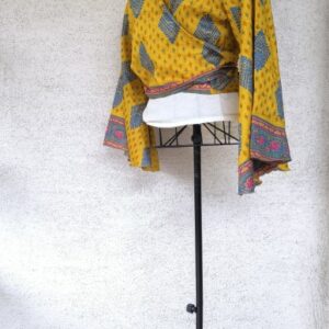 Napfonat átlapolós szári felső