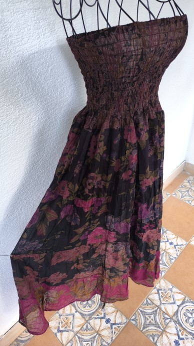 Bíbor maxi szoknya/ruha - Image 4